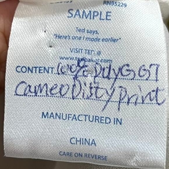 Ted Baker London Just For You Polka Dot White Sheer Cap Sleeve Blouse Silk Sz 2 - Picture 5 of 8